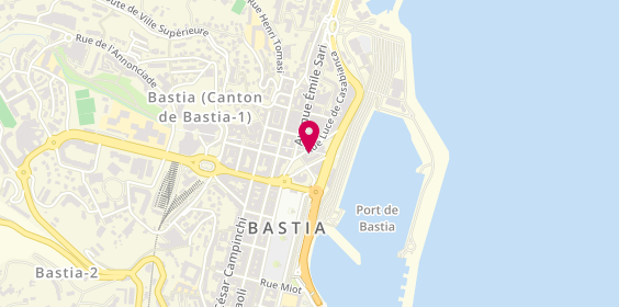 Plan de Nouvelles Frontieres, 2 Rue du Commandant Luce de Casabianca, 20200 Bastia