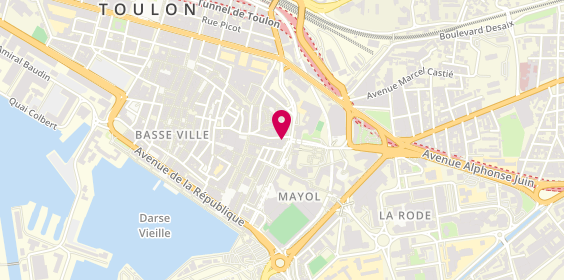 Plan de Asmar Voyages, 23 Rue Vincent Courdouan, 83000 Toulon