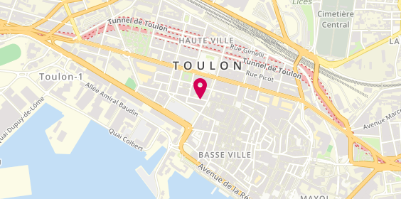 Plan de Agence de Voyages Club Med Toulon, 310 Rue Jean Jaurès, 83000 Toulon