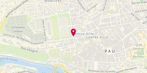 Plan de Agence de voyage PAU TERRES EVASION, 10 Rue de Liège, 64000 Pau