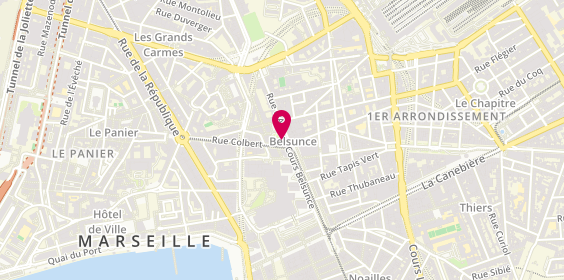 Plan de P.M Voyages, 4 Rue Colbert, 13001 Marseille