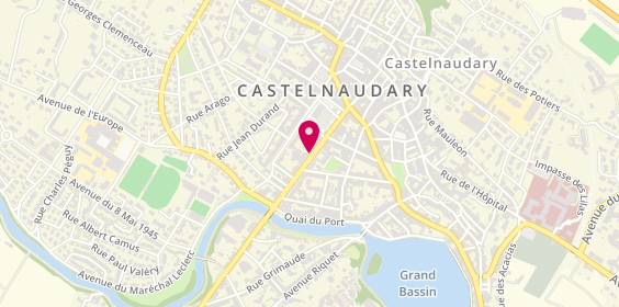 Plan de Agence LOOK VOYAGES - CASTEL TOURS, 21 Cr de la République, 11400 Castelnaudary