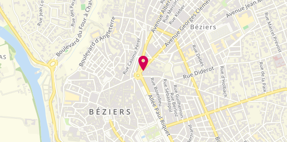 Plan de Agence de voyage Fram BEZIERS, 8 avenue Georges Clemenceau, 34500 Béziers