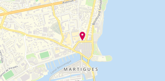 Plan de Carrefour Voyages Martigues, 25 Boulevard du 14 Juillet, 13500 Martigues
