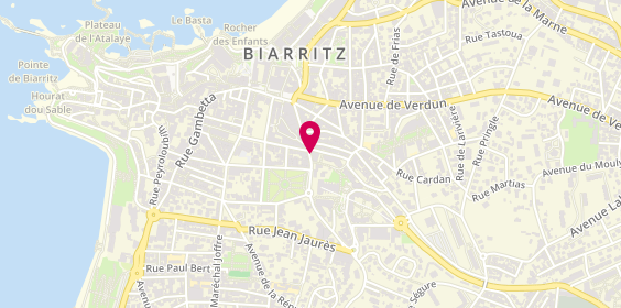 Plan de Nouvelles Frontières, 13 avenue du Maréchal Foch, 64200 Biarritz