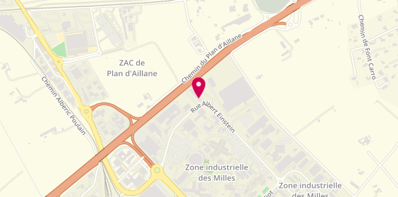 Plan de Orange Bleue Voyages, 355 Rue Albert Einstein, 13290 Aix-en-Provence