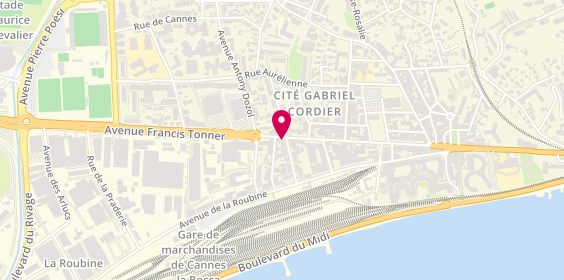 Plan de Cannes Azur Voyages, 137 Avenue Francis Tonner, 06150 Cannes