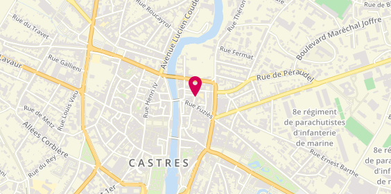 Plan de Agence de voyage Fram CASTRES, 5 Rue Sainte-Claire, 81100 Castres