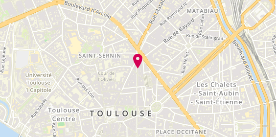 Plan de Agence de voyages FRAM TOULOUSE, 52 Rue d'Alsace Lorraine, 31000 Toulouse