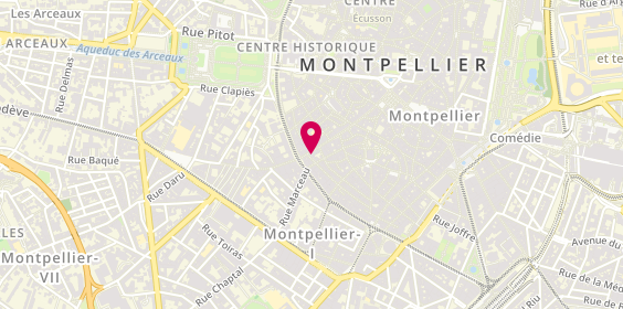 Plan de Ginhoux Voyages, 43 Rue Saint-Guilhem, 34000 Montpellier