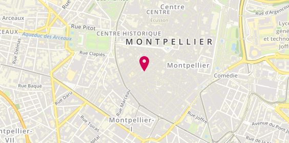 Plan de Agence Verdié Voyages, 34 Rue Saint-Guilhem, 34000 Montpellier