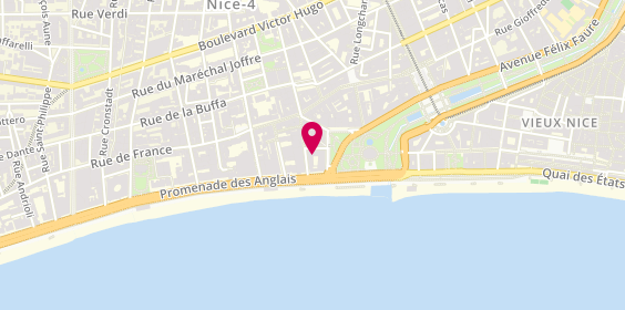 Plan de Coast Organisation Travel : DMC France, 5 Rue Gabriel Fauré, 06000 Nice