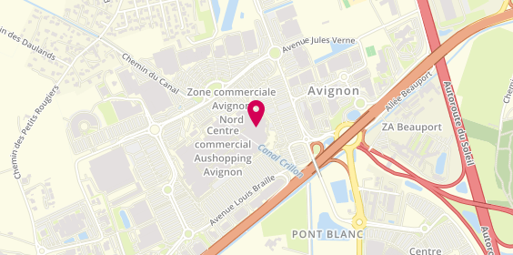 Plan de Auchan Voyages, 533 avenue Louis Braille Cco Auchan, 84130 Le Pontet