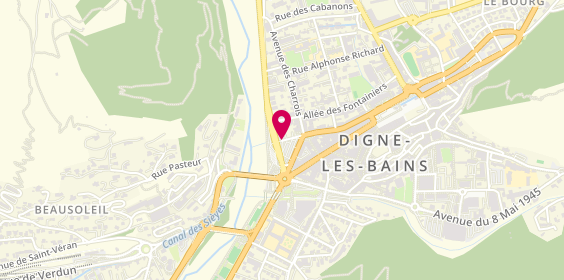Plan de Rond Point Voyages, place du Tampinet, 04000 Digne-les-Bains