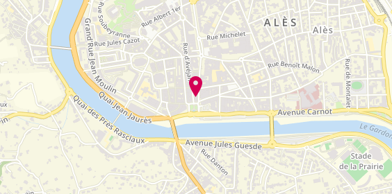 Plan de Agence de voyage TUI STORE Alès, 47 Rue d'Avéjean, 30100 Alès