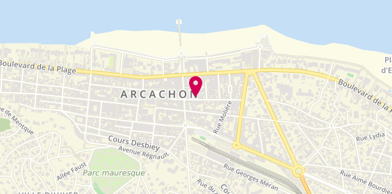 Plan de Chassagne Voyages, 35 avenue Lamartine, 33120 Arcachon