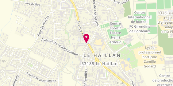 Plan de Agence de Voyages FRAM, 170 avenue Pasteur, 33185 Le Haillan
