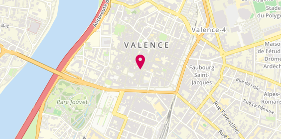 Plan de Havas Voyages, 19 Rue de l'Université, 26000 Valence