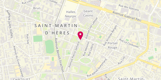 Plan de Tourcom, 1 avenue Pierre Sémard, 38400 Saint-Martin-d'Hères