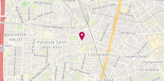 Plan de Safyr Voyages, 9A Place Saint Bruno, 38000 Grenoble