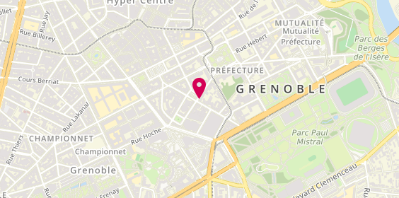 Plan de Agence de voyages Fram GRENOBLE, 9 place de Metz, 38000 Grenoble