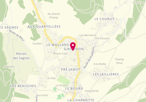 Plan de FIORINI Sandrine, Giroudon, 38700 Le Sappey-en-Chartreuse