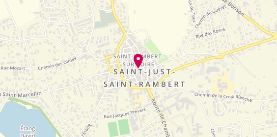 Plan de Voyages Philibert, 2 Pl. Grenette, 42170 Saint-Just-Saint-Rambert