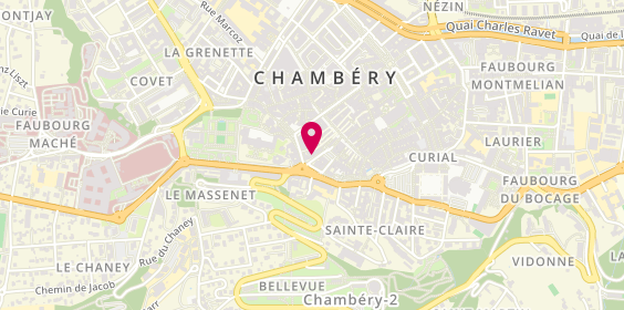 Plan de Univairmer Velay Voyages, 12 Rue Prte Reine, 73000 Chambéry