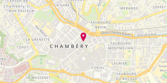 Plan de Nouvelles Frontieres, 13 Rue Vieille Monnaie, 73000 Chambéry