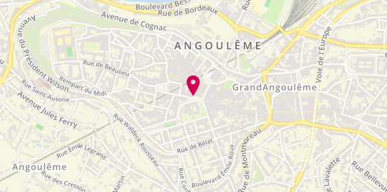 Plan de Agence de voyage Fram ANGOULEME, 12 place de l'Hôtel de Ville, 16000 Angoulême