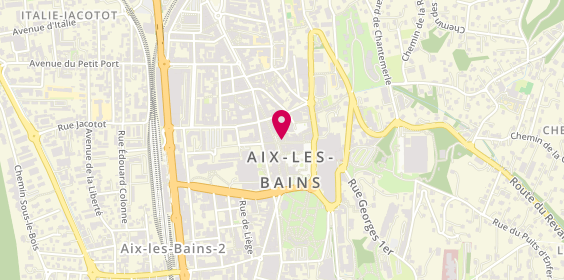 Plan de Havas Voyages, 2 place Carnot, 73100 Aix-les-Bains