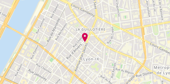 Plan de Les sens du voyage, 34 avenue Jean Jaurès, 69007 Lyon