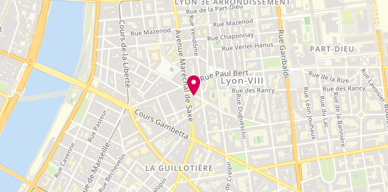 Plan de Chaker Voyages, 54-56 Rue Villeroy, 69003 Lyon