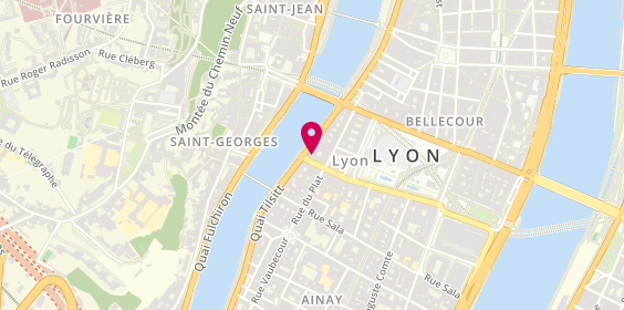 Plan de Comptoir des Voyages, 10 Quai Tilsitt, 69002 Lyon