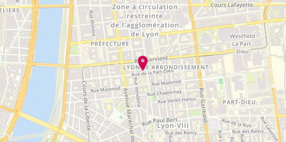 Plan de Dogan Voyages, 65 Rue de la Part-Dieu, 69003 Lyon