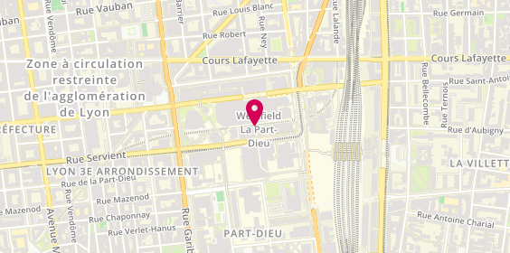 Plan de Carrefour Voyages Lyon Part Dieu, Centre Commercial Part Dieu
17 Rue Dr Bouchut, 69003 Lyon