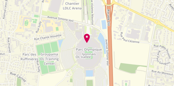 Plan de OL VOYAGES - Havas Voyages Sports, Groupama Stadium
10 avenue Simone Veil, 69150 Décines-Charpieu