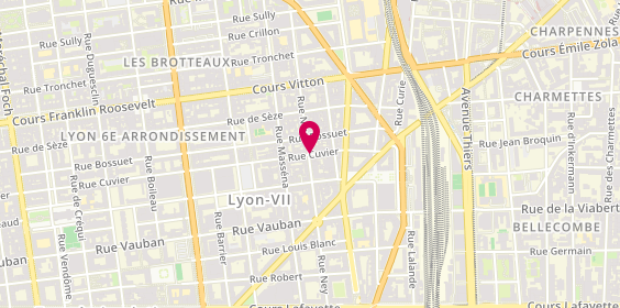 Plan de Media Voyages - Vacances Nouvelles, 55 Rue Ney, 69006 Lyon