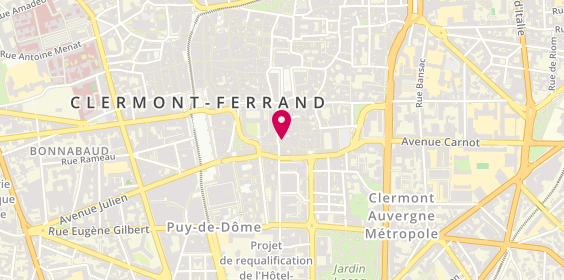 Plan de Agence de voyages FRAM CLERMONT- FERRAND, 29 Rue Saint-Genès, 63000 Clermont-Ferrand