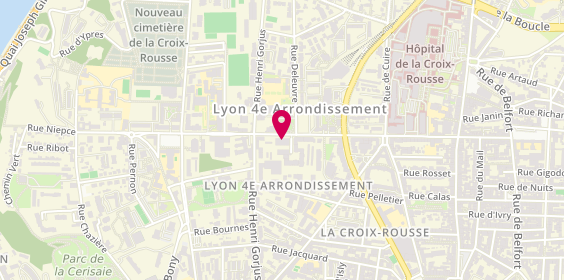 Plan de Ava-Aventures et Vacances Adaptees, 65 Rue Jacques-Louis Hénon, 69004 Lyon