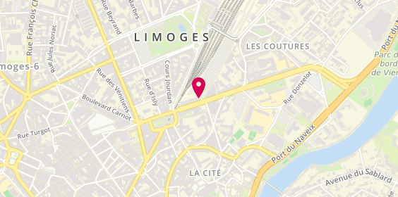 Plan de Agence Massy Voyages, 36 avenue des Bénédictins, 87000 Limoges