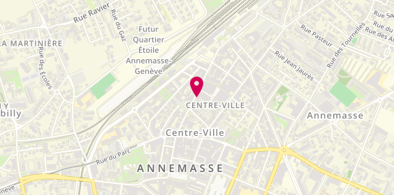 Plan de Carrefour Voyages, 34 avenue de la Gare, 74100 Annemasse
