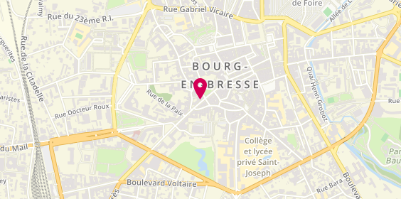 Plan de Havas Voyages, 4 avenue Alsace Lorraine, 01000 Bourg-en-Bresse