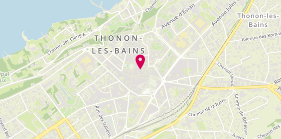 Plan de Univairmer Voyages - Thonon-Les-Bains, 7 Bis Rue Saint-Sébastien, 74200 Thonon-les-Bains