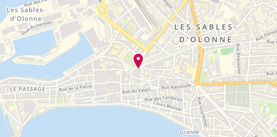 Plan de Aude Maryse Voyages-Les Sables d'Olonne, 5 place du Général Collineau, 85100 Les Sables-d'Olonne