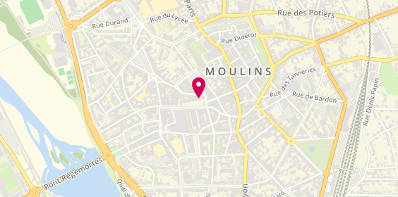 Plan de Agence de voyage Fram Moulins, 64 place d'Allier, 03000 Moulins