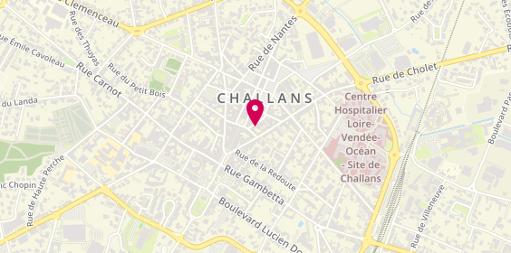 Plan de Aude Maryse Voyages - Challans, 4 Rue des Jardins, 85300 Challans