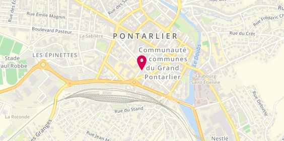 Plan de Prêt à Partir, 17 Rue Marpaud, 25300 Pontarlier