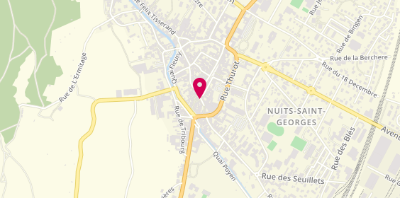 Plan de Agence de Voyages Voyazur Voyages, 15 Rue Crébillon, 21700 Nuits-Saint-Georges
