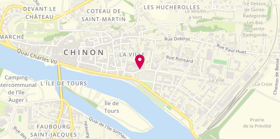 Plan de Archambault Travel, 16 place Jeanne d'Arc, 37500 Chinon